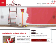 Tablet Screenshot of cowell-painting.com